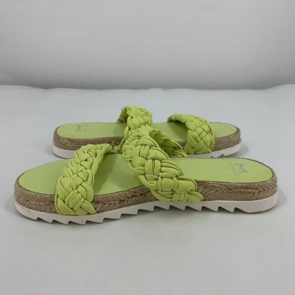 Marc Fisher Women's Jaime Braided Flat Espadrille‎ Slip On Sandal Size 6.5 NWOB